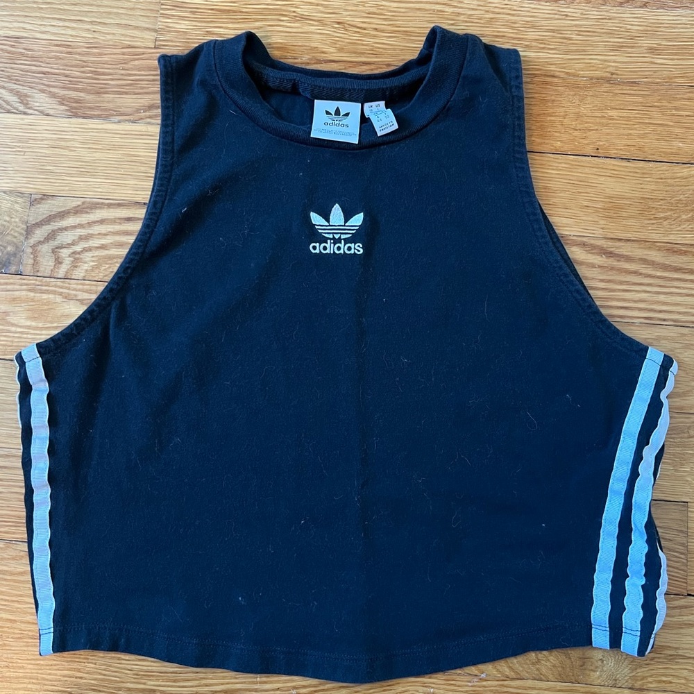 Black Adidas Crop Top